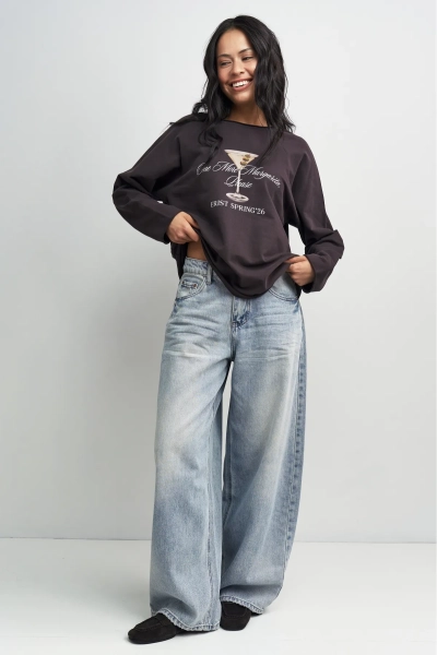 Джинсы свободные Erist store, цвет: голубой, НФ-00003300 купить онлайн