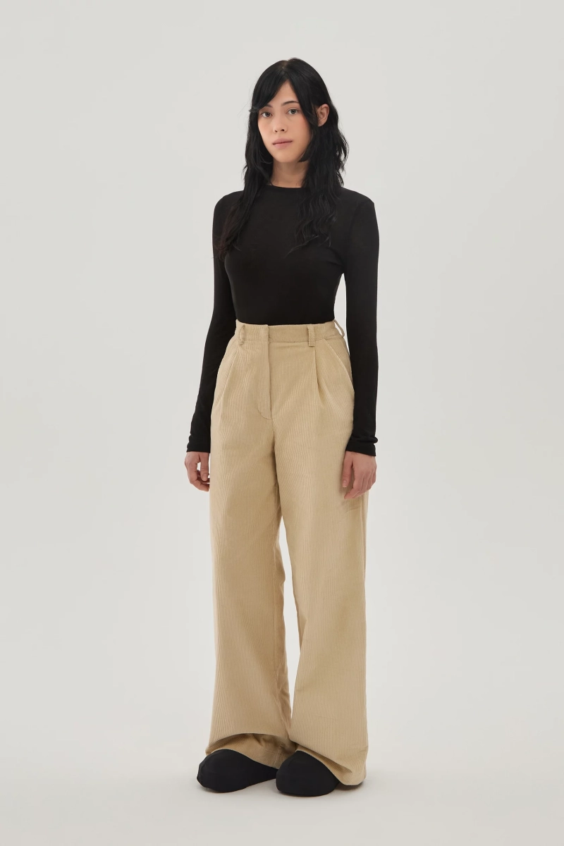 Брюки палаццо UNKE, цвет: Светло-бежевый, 2601TR007C_BE купить онлайн