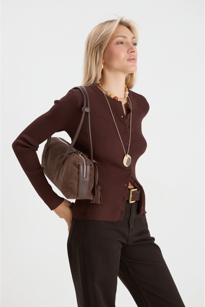 Кардиган MIA AIM, цвет: шоколадный, MIA665 купить онлайн