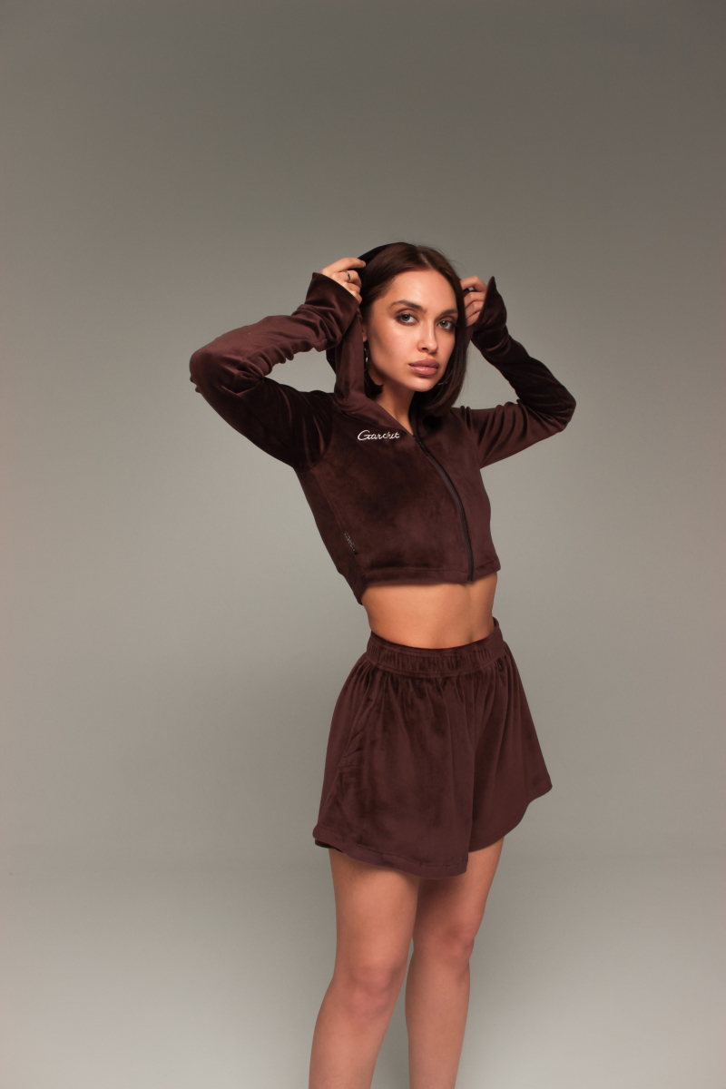 Шорты Velour GARCHIT, цвет: коричневый, GARVelShortKor купить онлайн