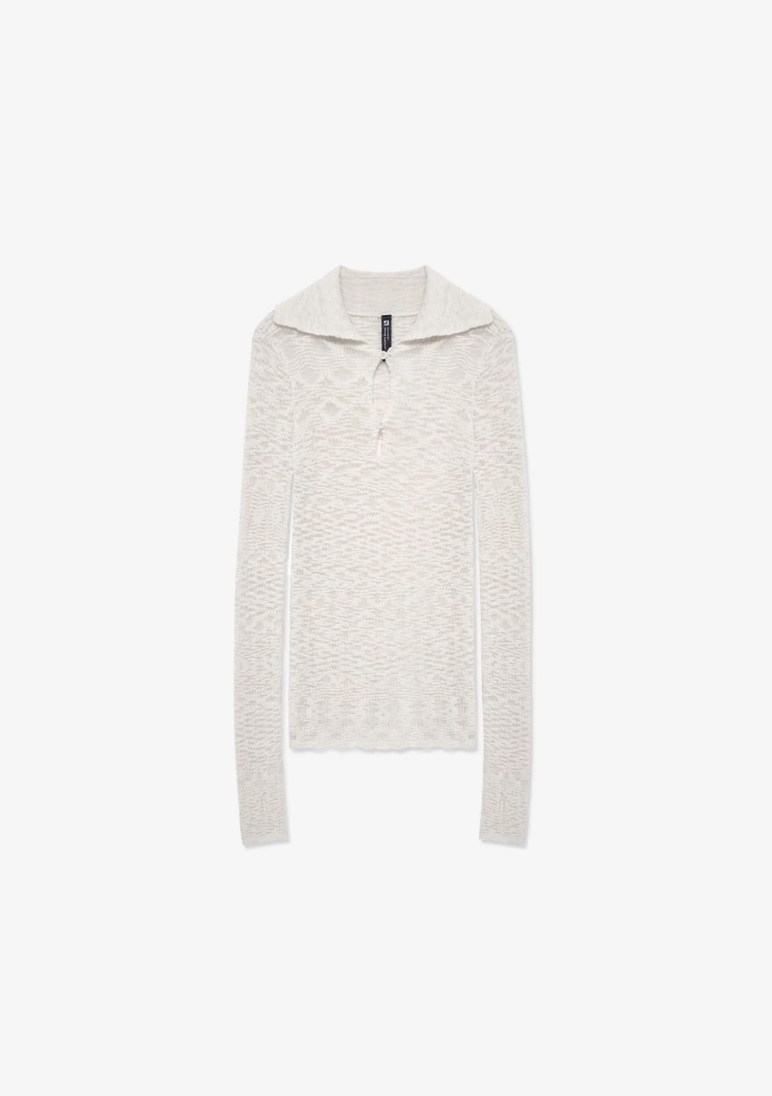 Свитер с широким воротником KRAKATAU, цвет: белый, Sw44-4 купить онлайн