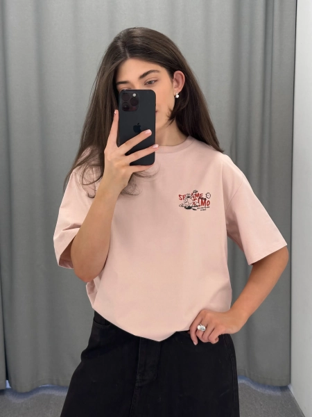 Футболка Sesame Street shvetsov store, цвет: PINK,  купить онлайн