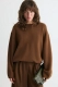 Джемпер базовый из шерсти Daisyknit, цвет: коричневый  |новая коллекция купить онлайн