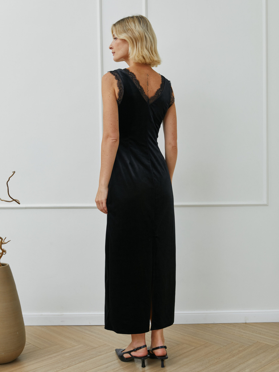 Платье Amely (бархат) Marou, цвет: Черный, Mar5_2603 купить онлайн