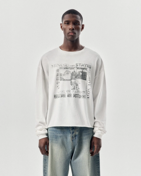 Лонгслив с принтом NAIPACHE, цвет: белый, 2611020000 купить онлайн