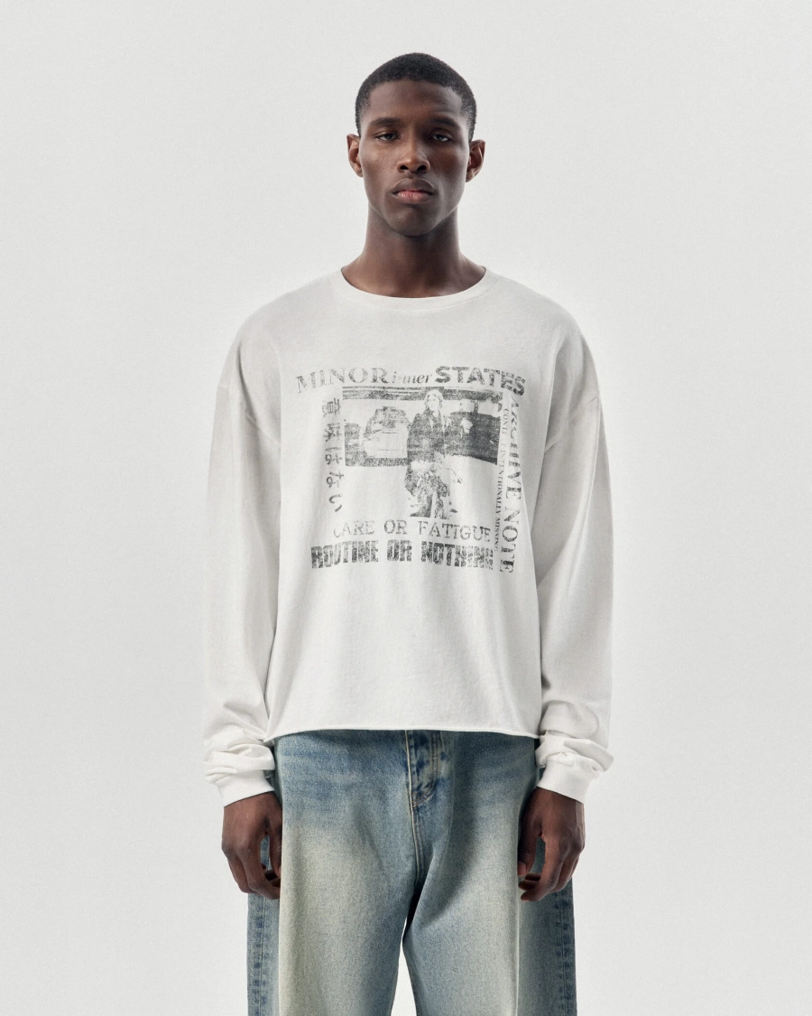 Лонгслив с принтом NAIPACHE, цвет: белый, 2611020000 купить онлайн