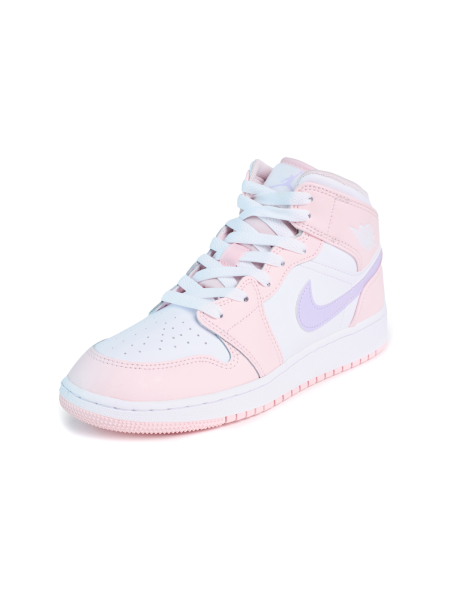 Кроссовки подростковые Jordan 1 Mid "Pink Wash" NKDADDYS SNEAKERS, цвет: розовый FD8780-601 купить онлайн