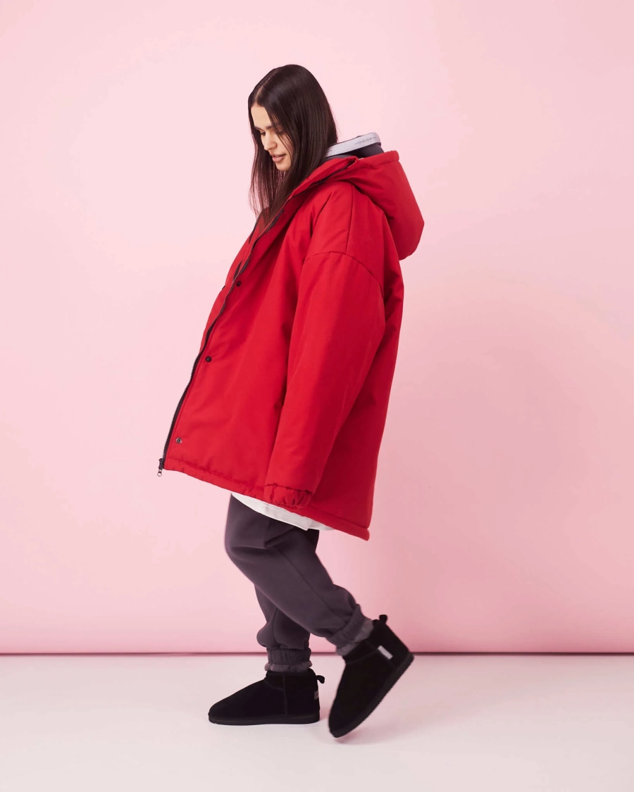 Бомбер красный зима TABOO, цвет: красный, Bred купить онлайн