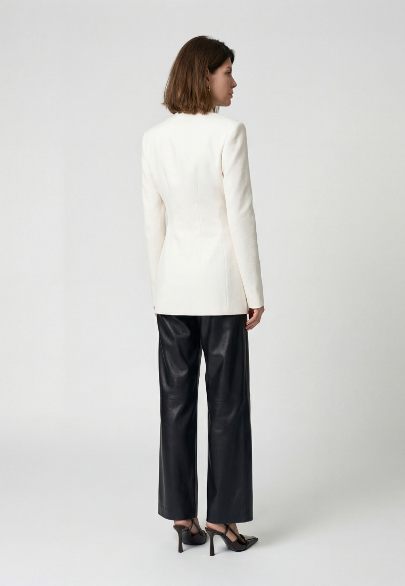 Жакет приталенный без лацканов SAGAS, цвет: белый, 3100500 купить онлайн