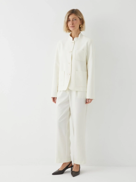 Брюки укороченные Marou, цвет: белый,  купить онлайн