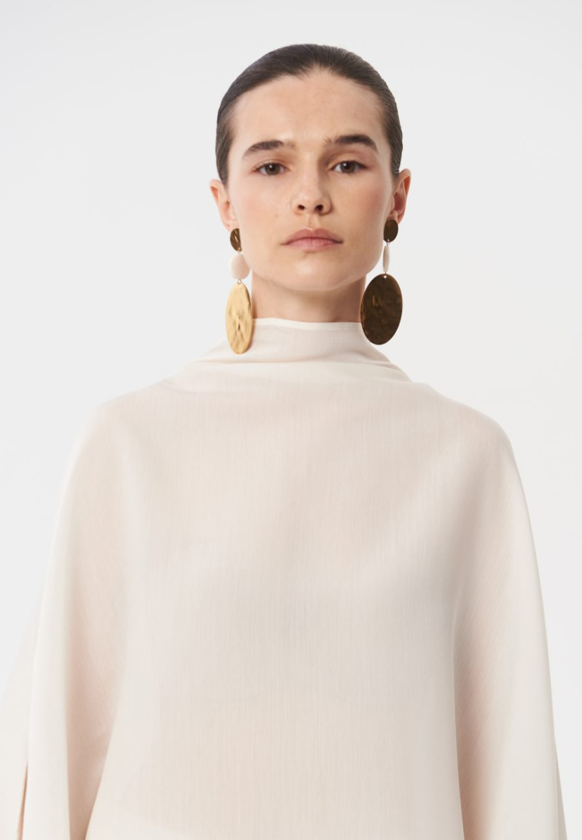 Блуза-кейп «The Sleepers» CHUBA, цвет: молочный,  купить онлайн