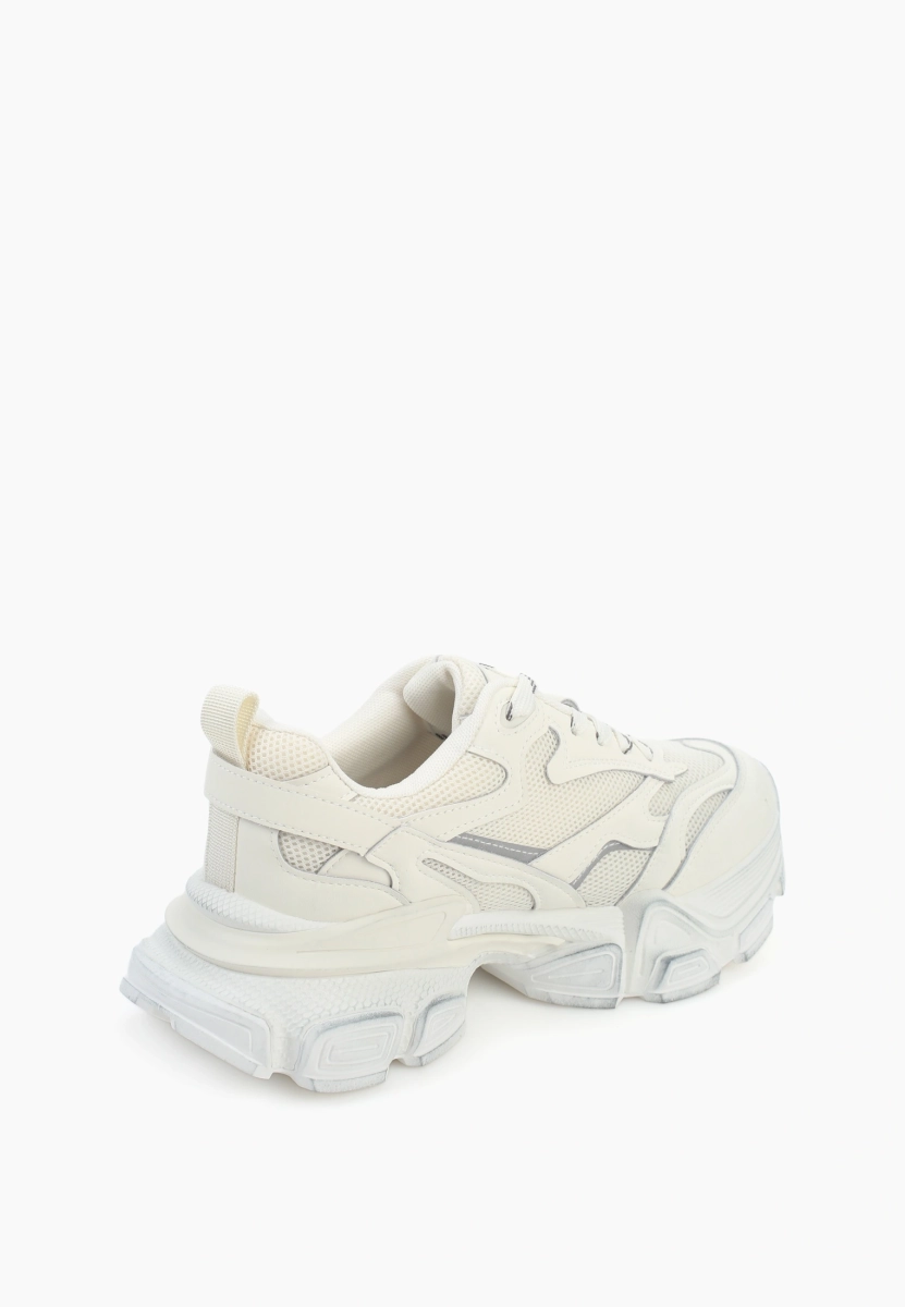 Кроссовки из натуральной кожи SBALO, цвет: молочный DK1 купить онлайн