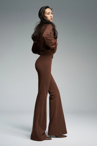 Брюки из футера WALK OF SHAME, цвет: коричневый, SP013/FW2526 купить онлайн