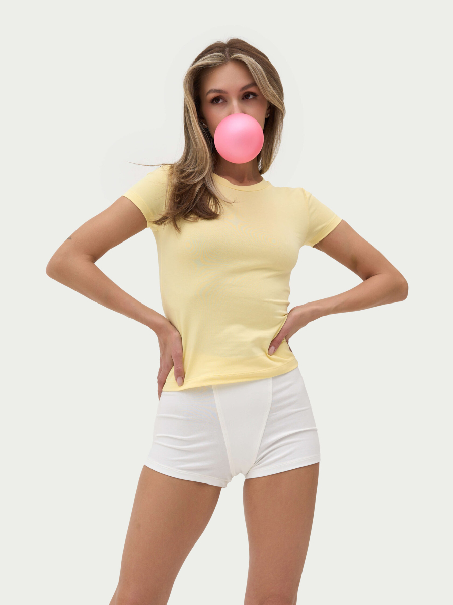 Футболка приталенная ONSI, цвет: butter,  купить онлайн