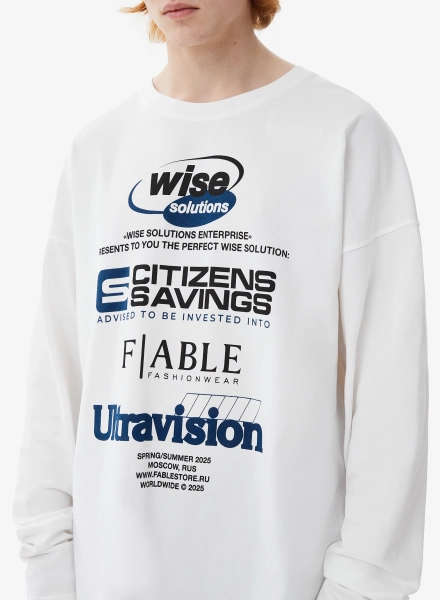 Лонгслив ULTRAVISION FABLE, цвет: белый, LNGSLV-FBL-LTRVSN-WHT купить онлайн