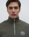Свитшот с воротником на молнии Dusty Eucalyptus BUCHNER, цвет: хаки, SW0123019KH купить онлайн