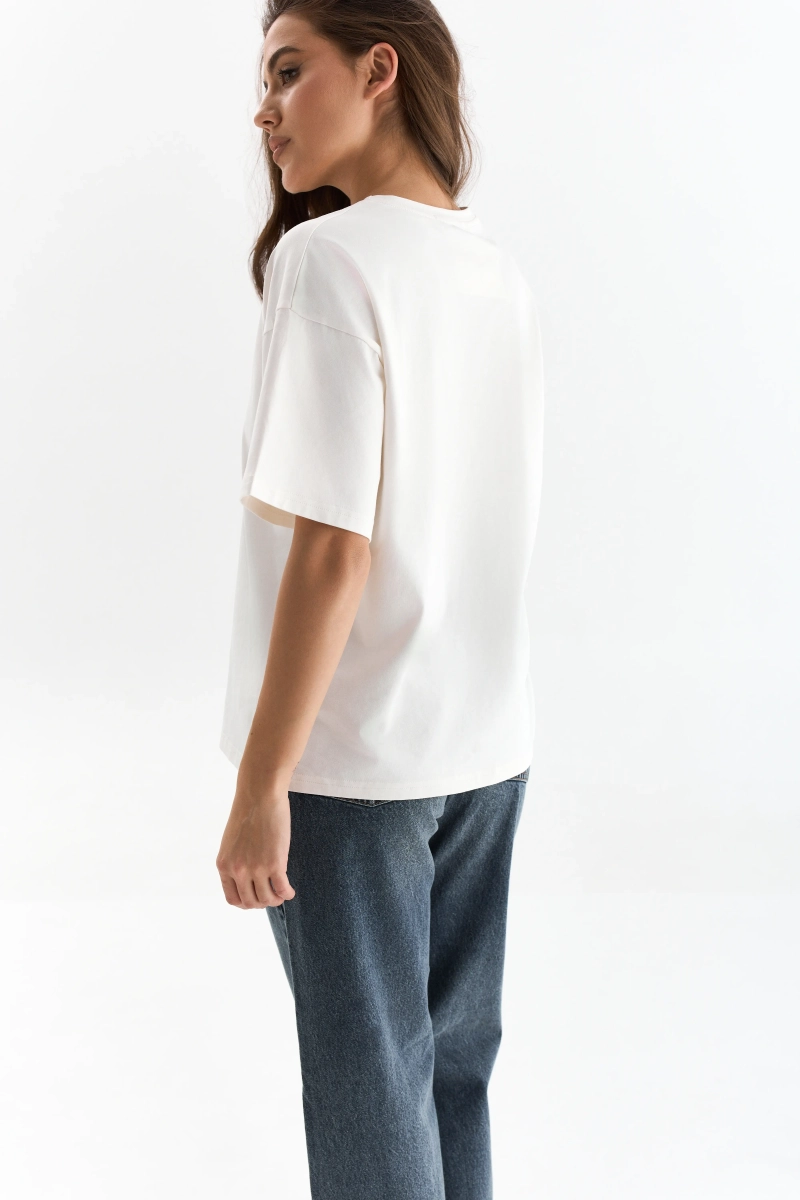 Футболка оверсайз с принтом