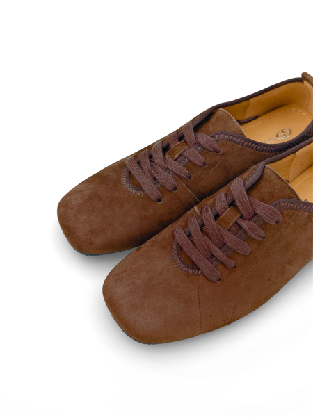 Кеды из натуральной замши GRANDERA, цвет: коричневый z65-28033-7 (974) купить онлайн