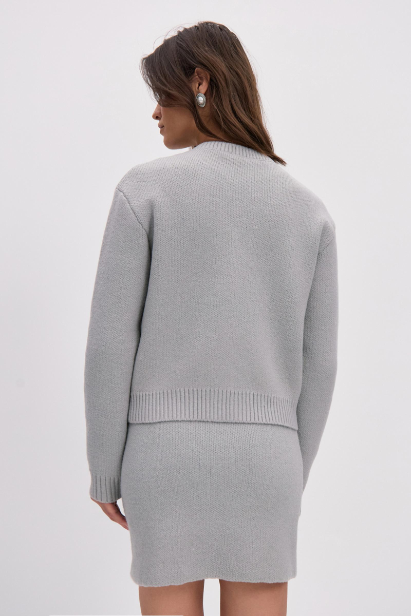 Кардиган с декоративными пуговицами Charmstore, цвет: серый, 305-32081-884 купить онлайн