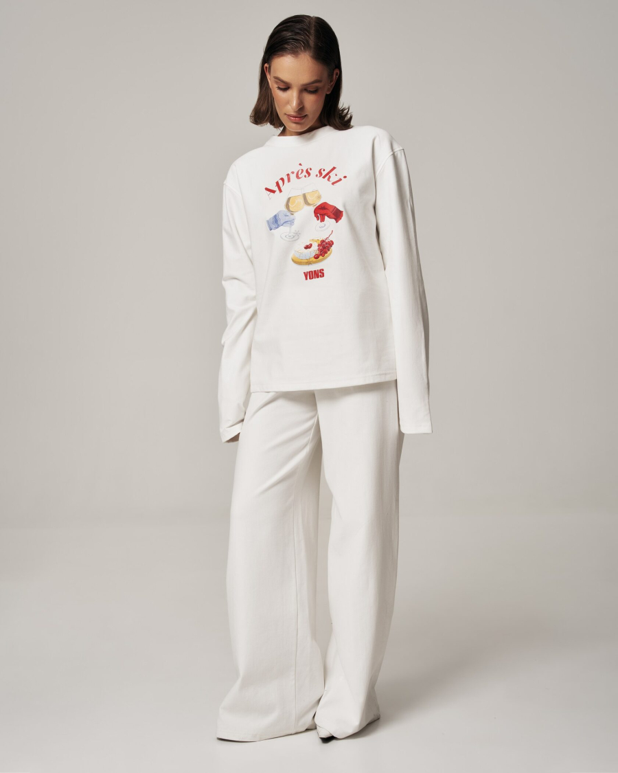 Лонгслив APRES SKI MILK YONS, цвет: молочный,  купить онлайн