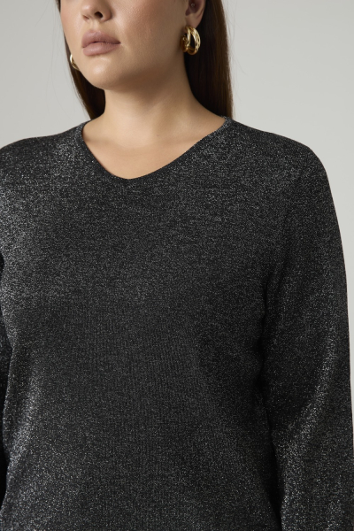 Джемпер вязаный с люрексом 4forms, цвет: Черный, 65442 купить онлайн