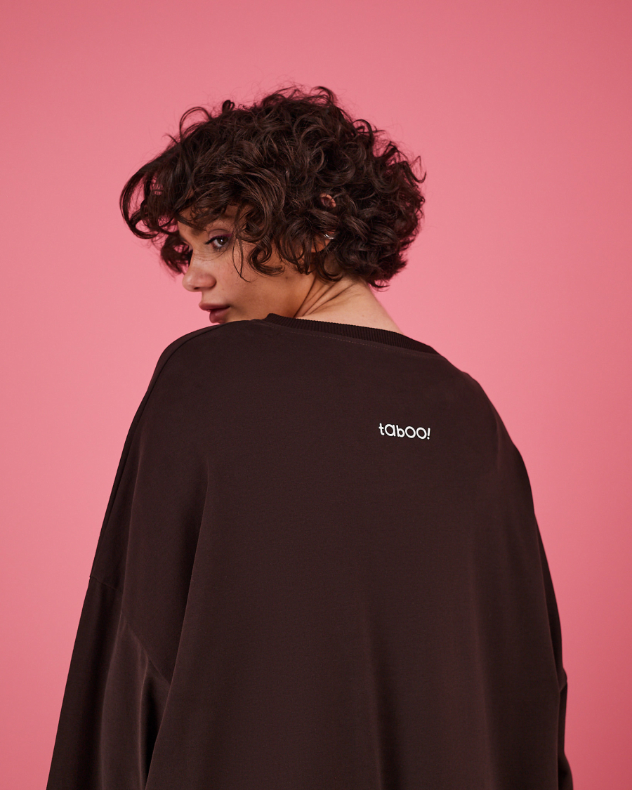 Платье-лонгслив TABOO, цвет: шоколад, DrLong-Choc купить онлайн