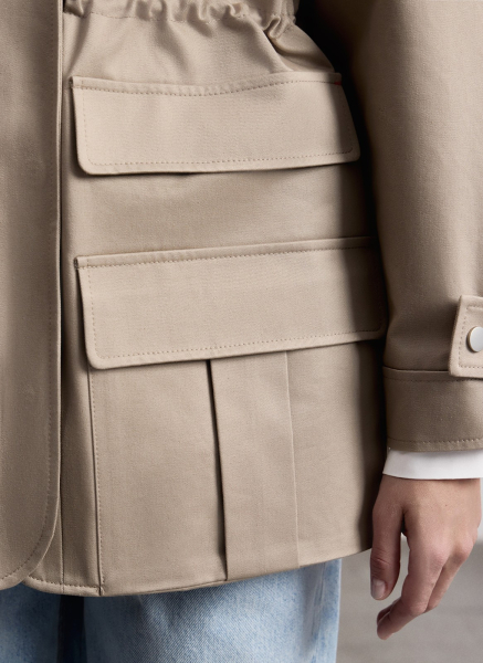 Куртка свободного кроя ALL WE NEED, цвет: Серо-бежевый, 2603W5326-12 купить онлайн