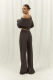 Брюки Палаццо Ramona ELASTIC, цвет: коричневый, 02297 со скидкой купить онлайн