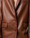 Пиджак LEATHER BATYA BROWN YONS, цвет: коричневый,  купить онлайн