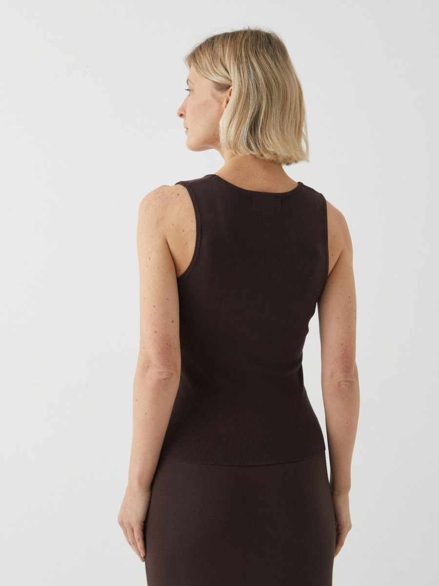 Вязаный топ Marou, цвет: коричневый, Mar_26021502 купить онлайн