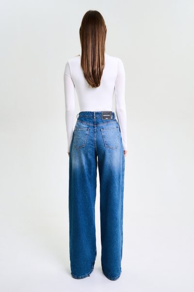 Боди на молнии FW 24/25 Label .B, цвет: WHITE, Tp.08.1.7039WH со скидкой купить онлайн
