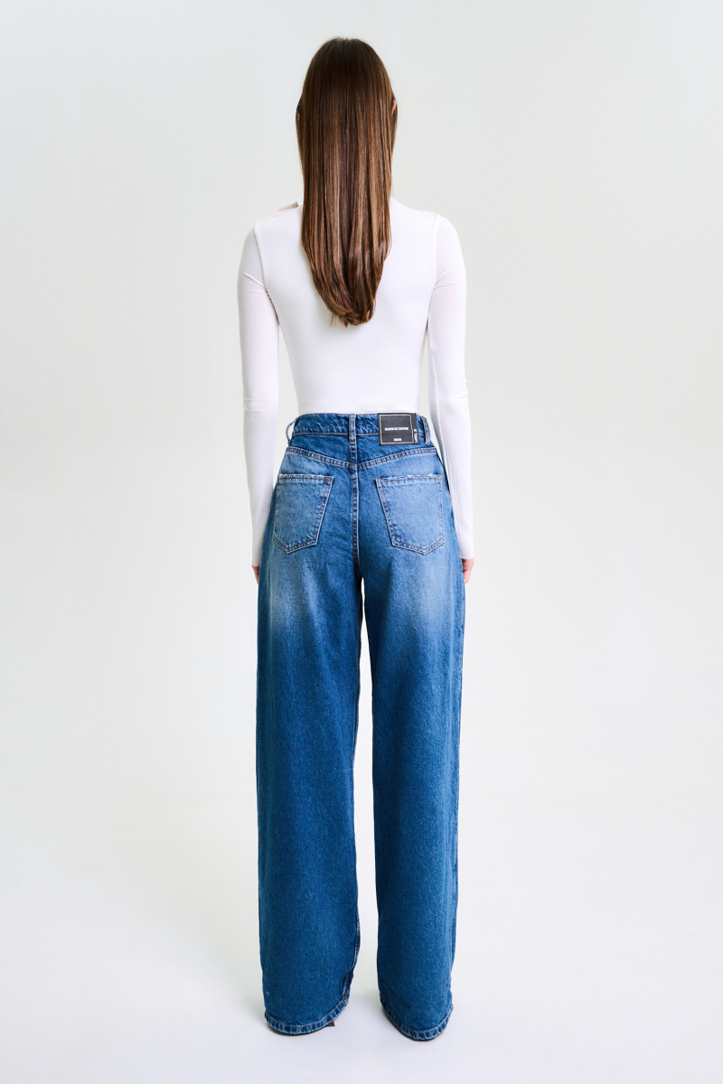 Боди на молнии FW 24/25 Label .B, цвет: WHITE, Tp.08.1.7039WH со скидкой купить онлайн