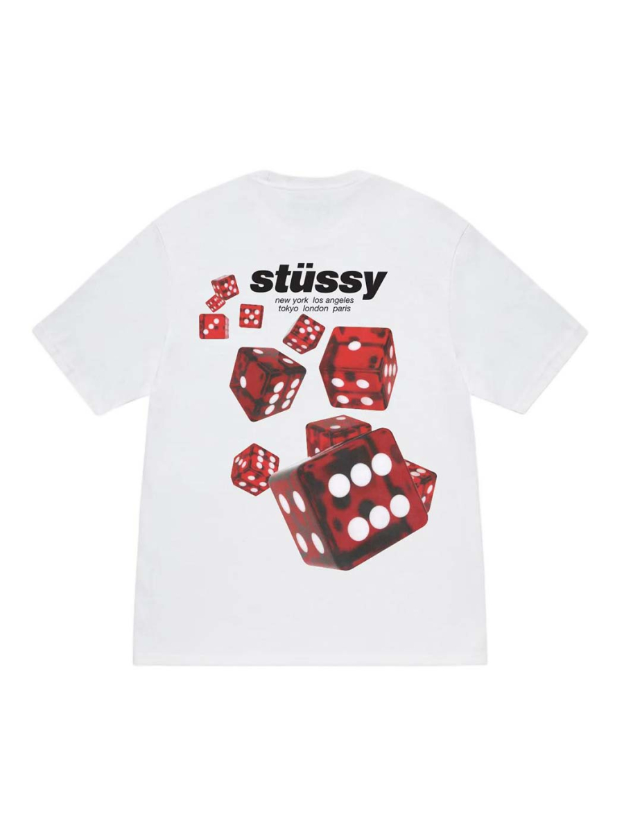 Футболка Stussy Rollers shvetsov store, цвет: WHITE, 1905160 White купить онлайн