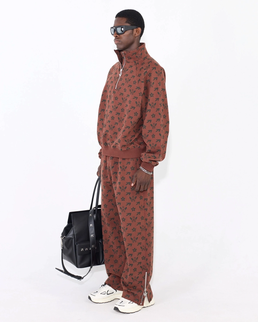 Джоггеры PATTERN FLYING A BROWN ASIA ST 71, цвет: коричневый, Ast71.jogg-pattern-A-br купить онлайн