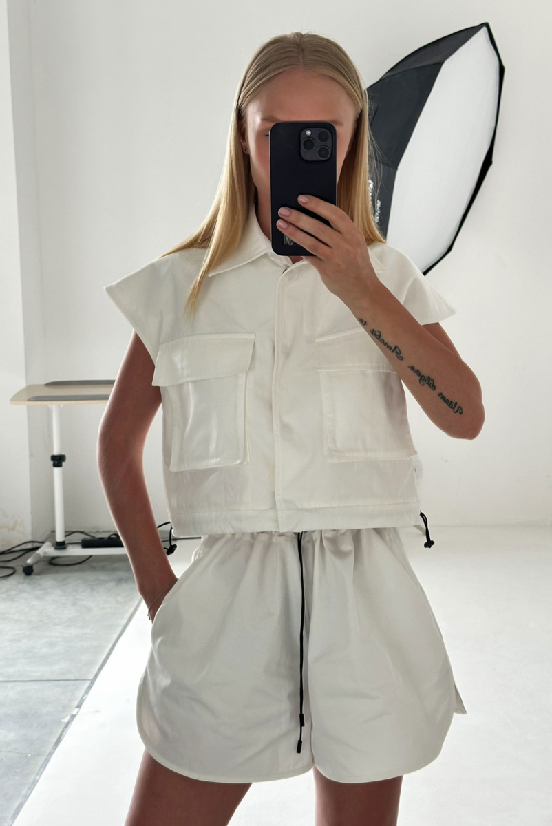 Жилет "Safari' Белый ULLA & LABEL .B