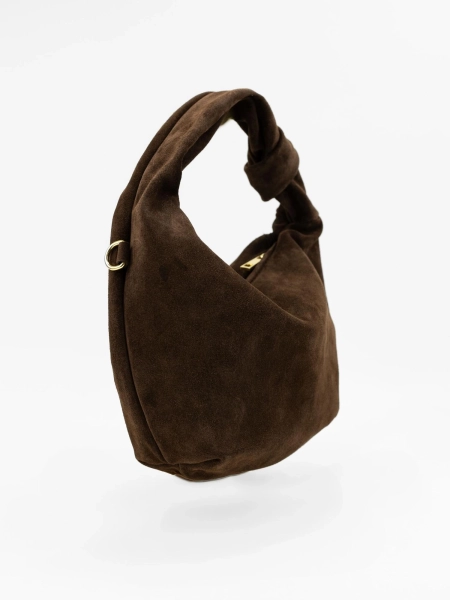 Сумка HOBO brand salad, цвет: florentia medium suede milk cioccolato  купить онлайн
