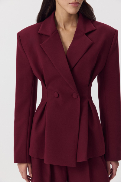 Жакет с защипами Charmstore, цвет: винный, 109-396103-451 купить онлайн