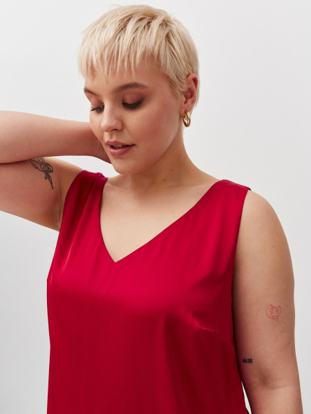 Топ двухслойный на широких бретелях