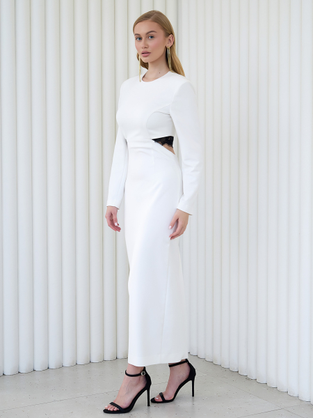 Платье карандаш с вырезами на талии I.B.W., цвет: молочный, ED062 купить онлайн