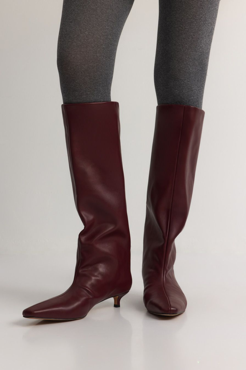 Сапоги из экокожи Lera Nena, цвет: Бордовый LNU.402.18093.330 купить онлайн