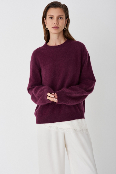 Свитер пушистый из 100% шерсти