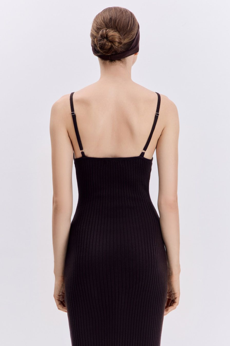 Платье из 100% хлопка TOPTOP, цвет: коричневый, TT.012.14875.700 купить онлайн