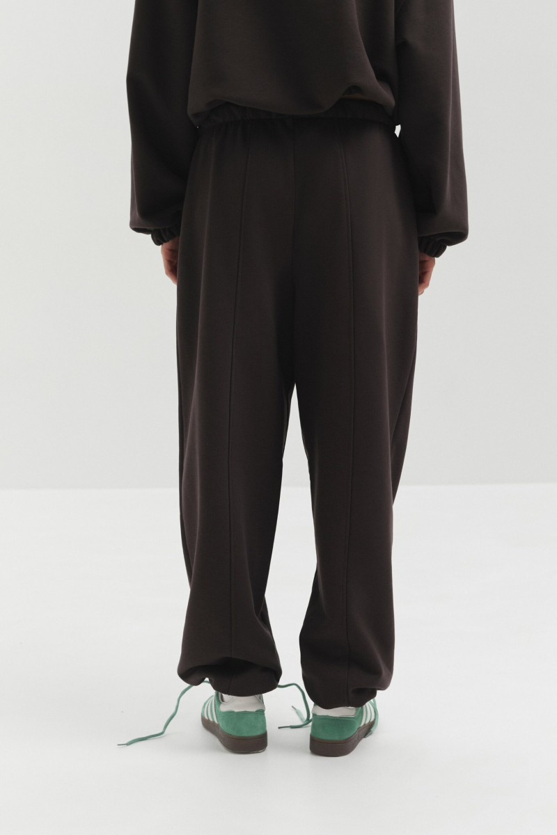 Джоггеры из футера marte, цвет: коричневый,  купить онлайн