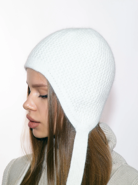 Чепчик на завязках вязка ажурная