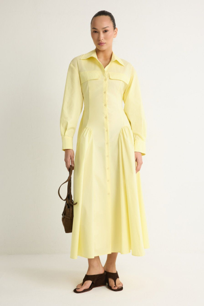 Платье из смесового хлопка TOPTOP, цвет: Желтый, TT.012.18304.200 купить онлайн