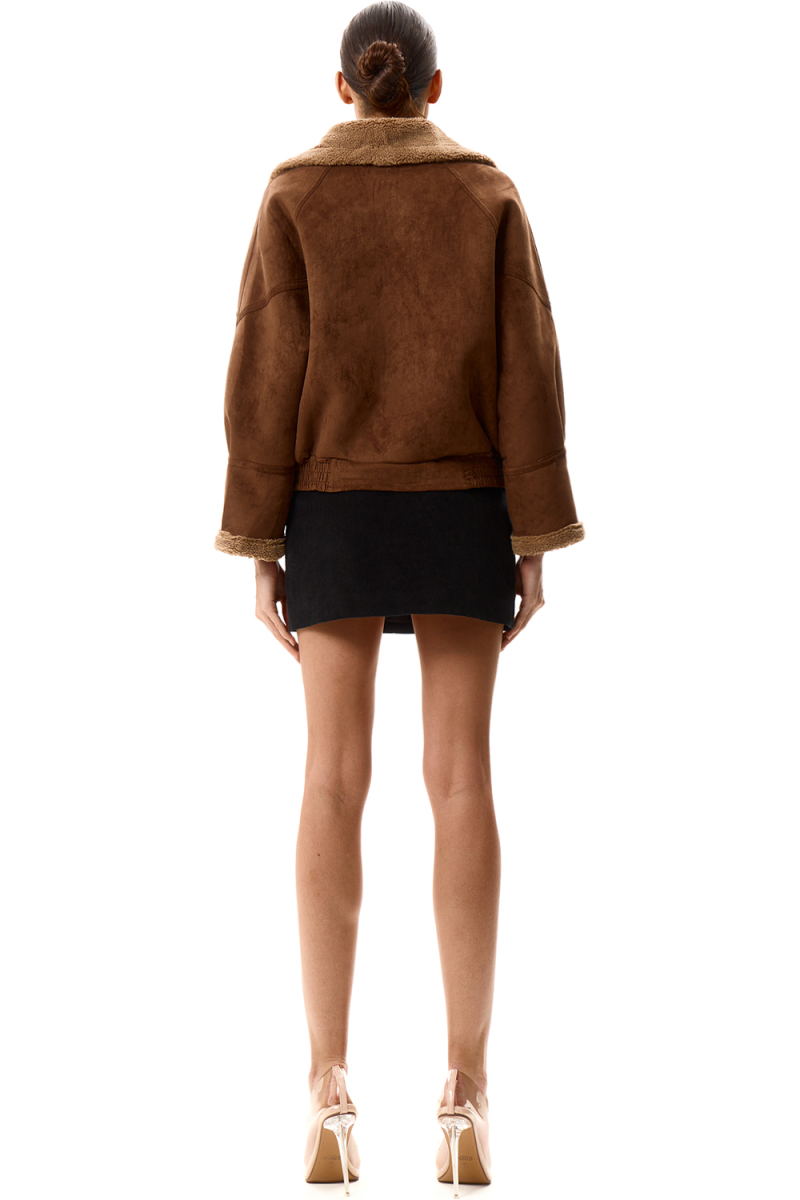 Куртка - дублёнка SODAMODA, цвет: коричневый, 15962 купить онлайн