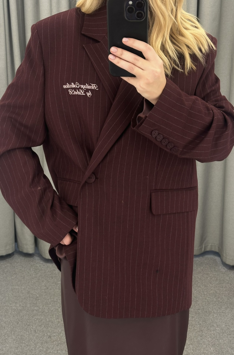 Пиджак объемный с принтом BURGUNDY Label .B, цвет: burgundy, Jc.30.5.02/3BRD купить онлайн