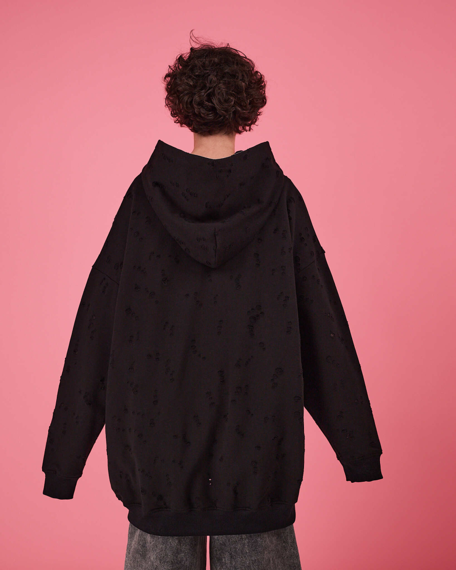 Табуха на молнии рванка TABOO, цвет: Черный, Tz18 купить онлайн