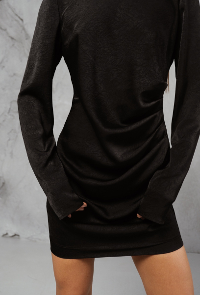 Платье с акцентными плечами Dark MINI, цвет: Черный, НФ-00000456 купить онлайн