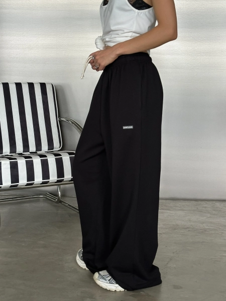 Брюки на резинке MIARTLAND, цвет: Черный, НФ-00000771 купить онлайн